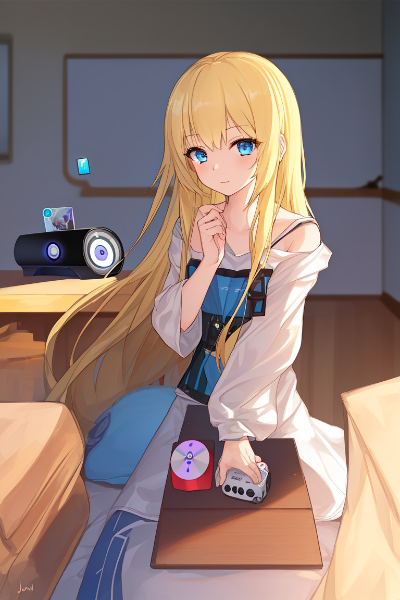 金髪お嬢様の私服姿