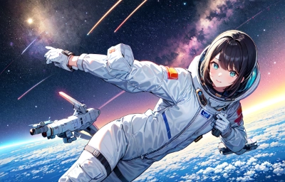 宇宙遊泳中～