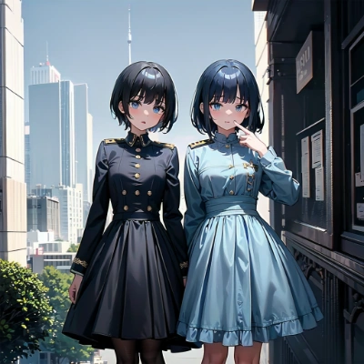 ミリタリー風ドレス３