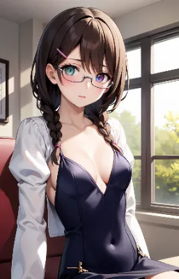 オッドアイと眼鏡