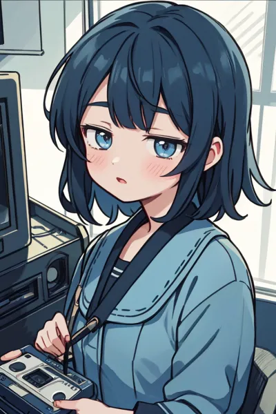 青髪少女のデジタル謎解き