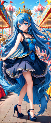 青ドレスのお姫様