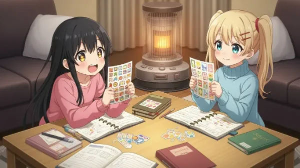 それ交換しよ？冬のリビングのシール交渉