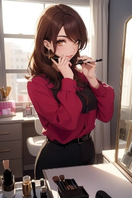 メイク後？