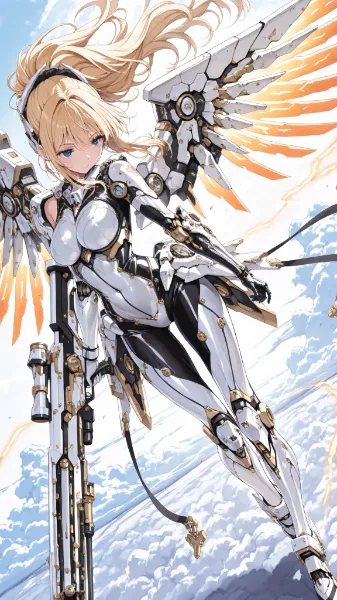 機械の翼で舞う天空の守護者