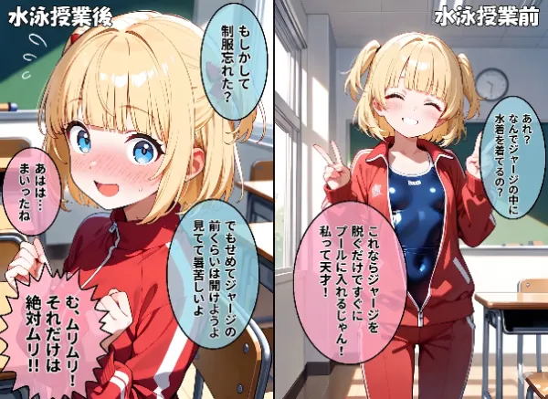 【ジャージ】制服を忘れたらしいクラスメイト