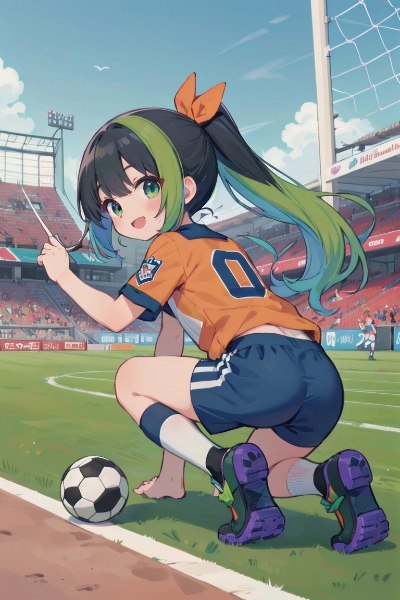 サッカー⚽️少女ぴくたーちゃん