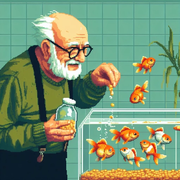 おじいさんの日課