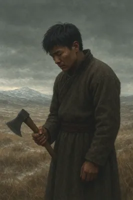 素朴なモンゴル遊牧民の営み