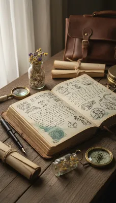 失われた冒険者の机上