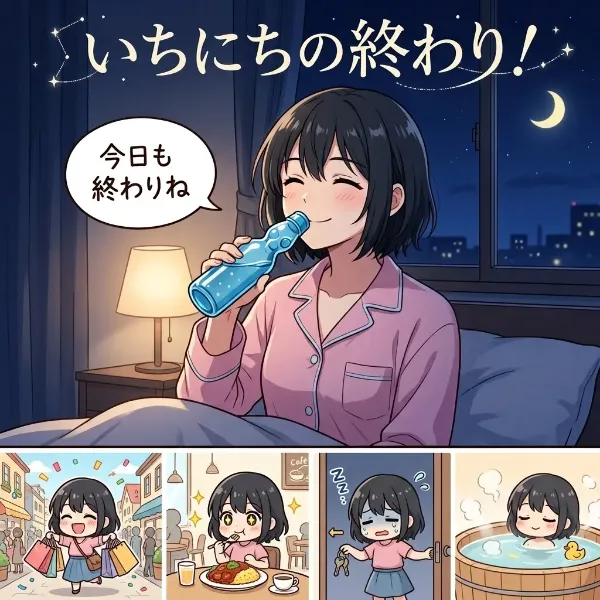いちにちの終わり！(comic+img)