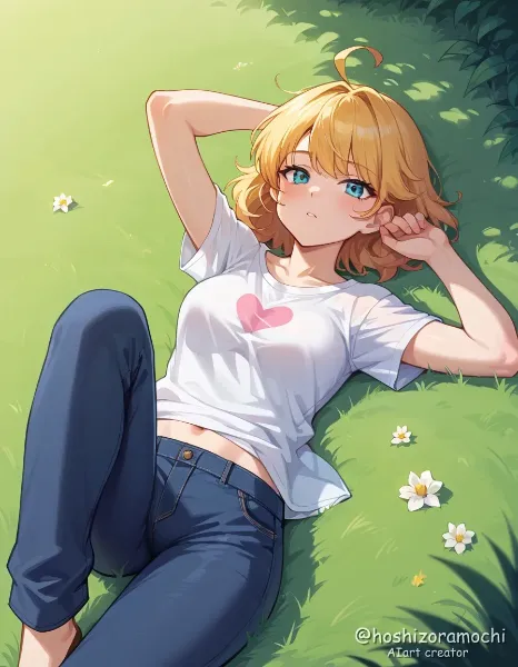 オレンジに溶ける夕暮れのうたた寝 - A nap at dusk that melts into orange