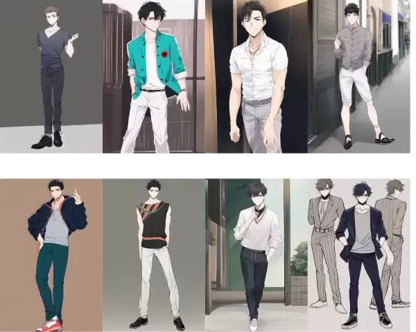 メンズファッション誌編：プロンプト研究：過去絵倉庫シリーズ