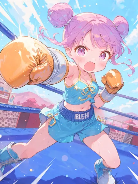 気迫のパンチング