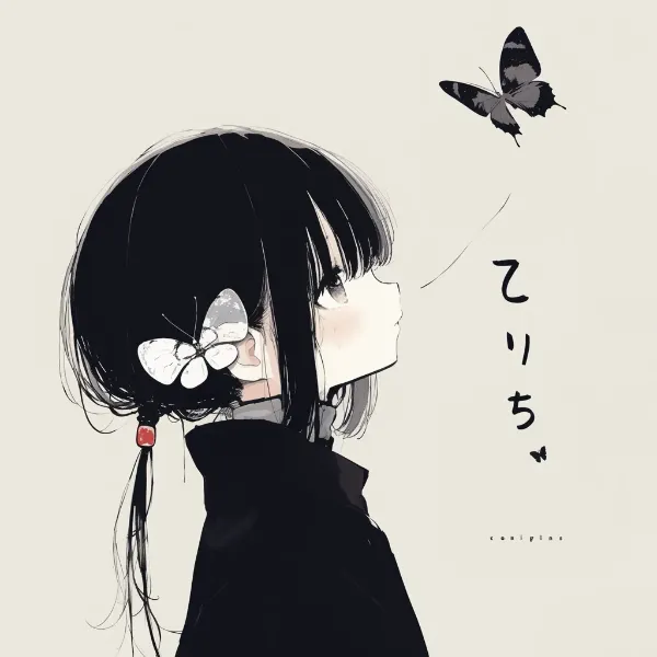 蝶のイヤーカフ