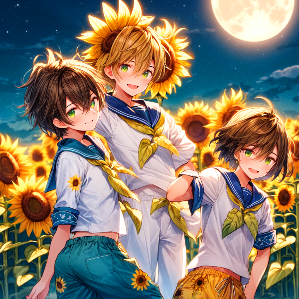 メイクアップ！な、ブラウン短髪少年★(3枚)