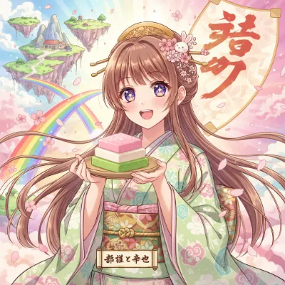 浮遊の島で咲く春の甘味物語