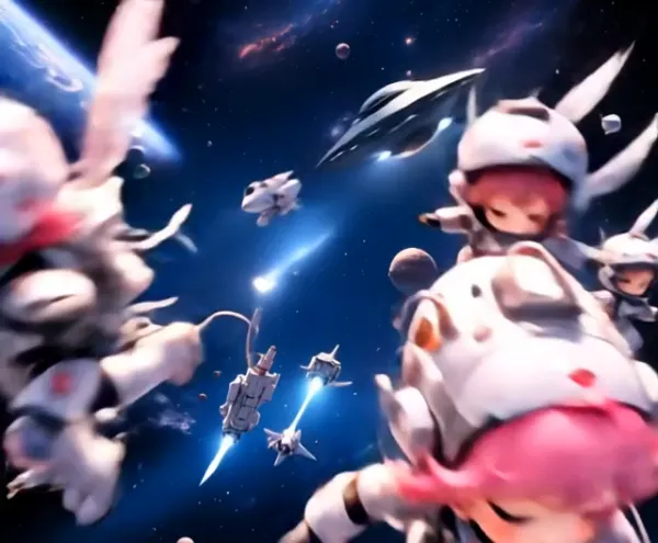 動画・ちびキャラとUFO