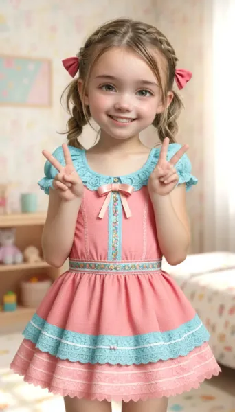 アイドル風ワンピースのコーデ