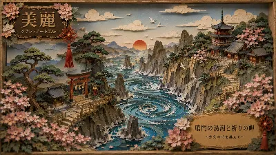 渦潮が刻む祈りの古の岬