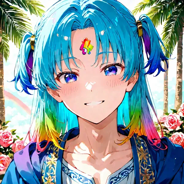 虹色ツーサイドアップ