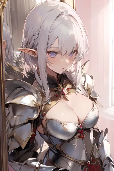 鏡に背を向けて