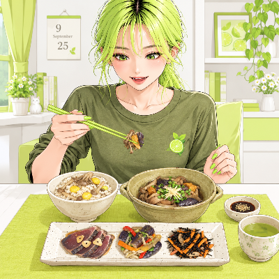 9/25 ランチ/キャプ欄です（ライムちゃん）