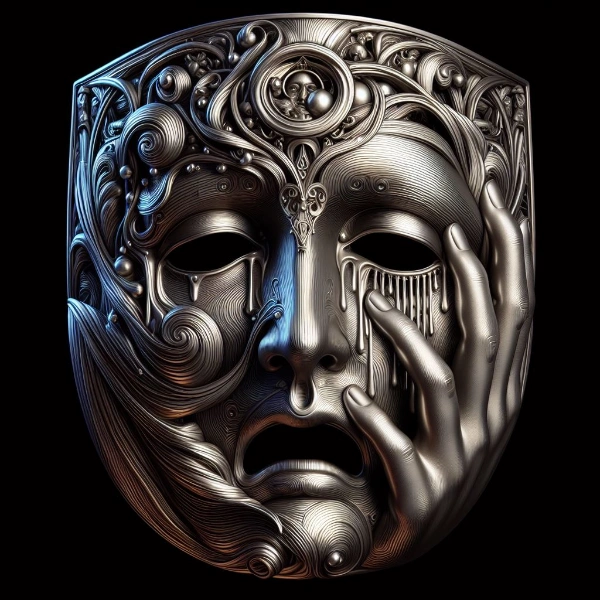 装飾の鉄仮面「It’s no use crying over spilt milk」