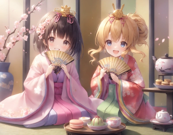 黒髪＆ブロンド・ひな祭り