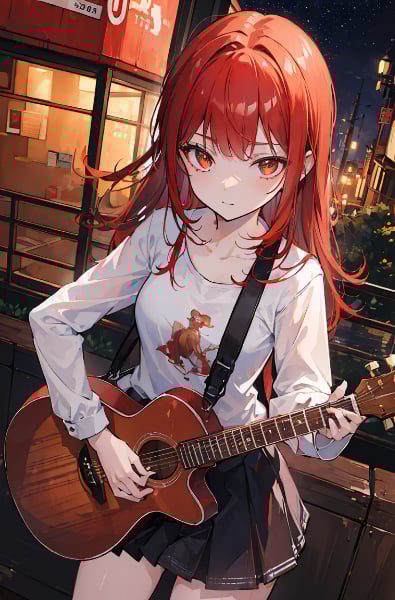 弾き語りの少女…