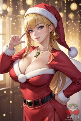 【限定】サンタさん、私のお家に来てくれたら、私がいい子になる自信があるわ！キスのクリスマスプレゼントも期待してるね☆