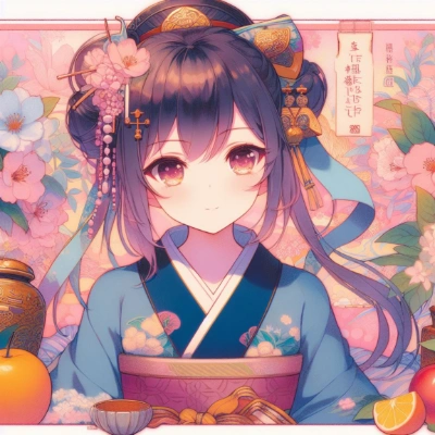 着物の女子