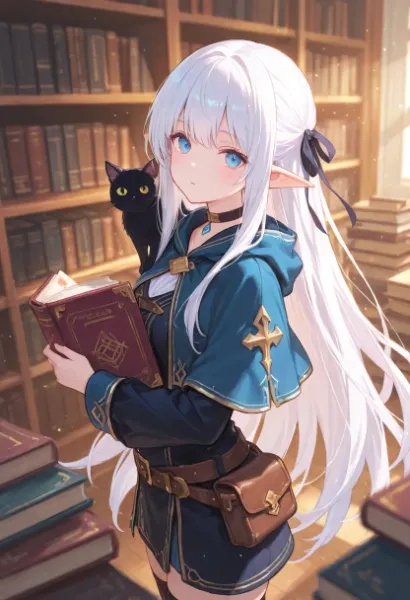 エルフの書物探求