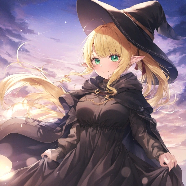 魔女コスプレエルフちゃん