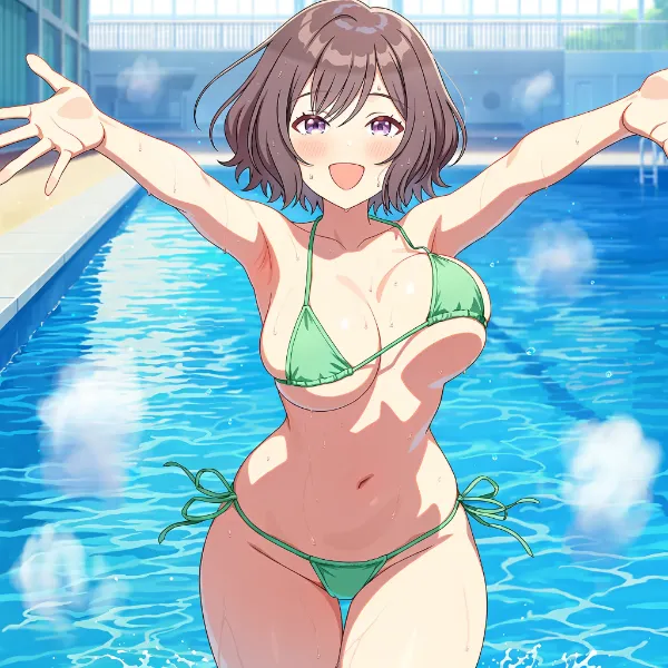 あさり先生とプール