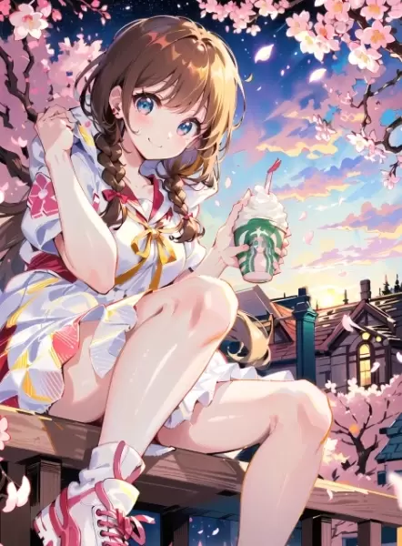 キミと桜とフラペチーノ