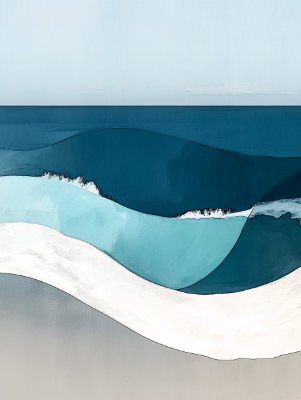 海と波