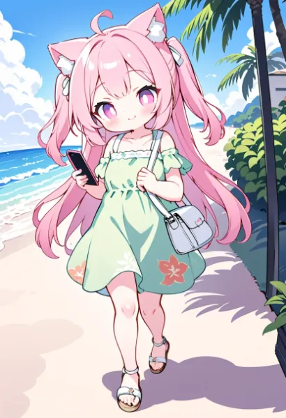 海辺のお散歩をするよ♪