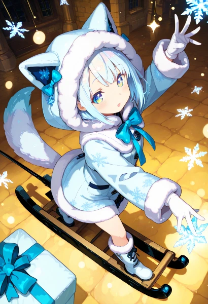 雪の妖精の飾りつけ