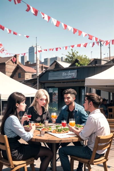 around the table