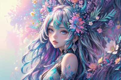 オリジナル フラクタルとゼンタングルアート