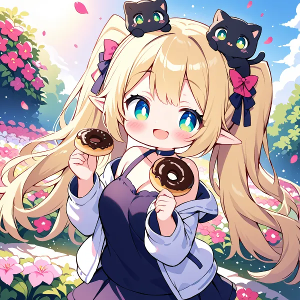 ねこさんとドーナツタイム