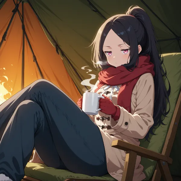 ご来光待ちのジト目ちゃん