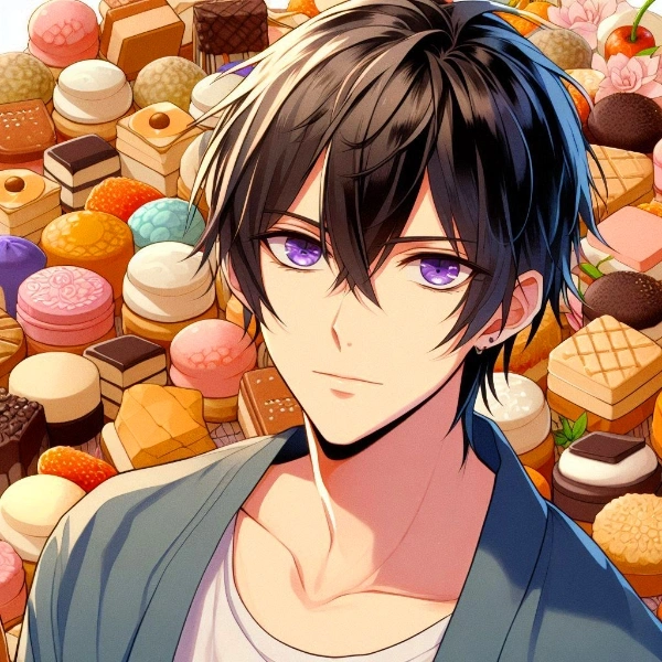 和菓子と黒髪短髪男性＊その2(17枚)