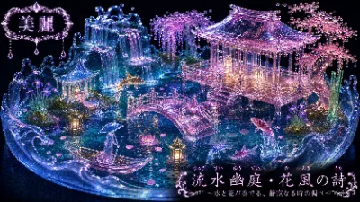 水晶の庭で奏でる花風の静かな詩