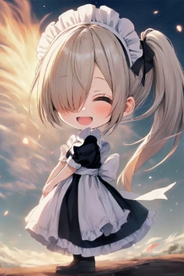 サイドテールのメイドちゃん②