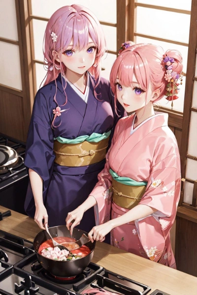 後輩②　料理指導