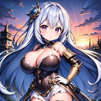 部105 Silver-Haired Knightess