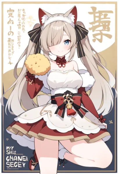 猫耳メイドの甘いおやつタイム(クールな感じ)