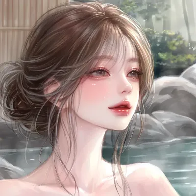 湯に濡れる美しい瞳
